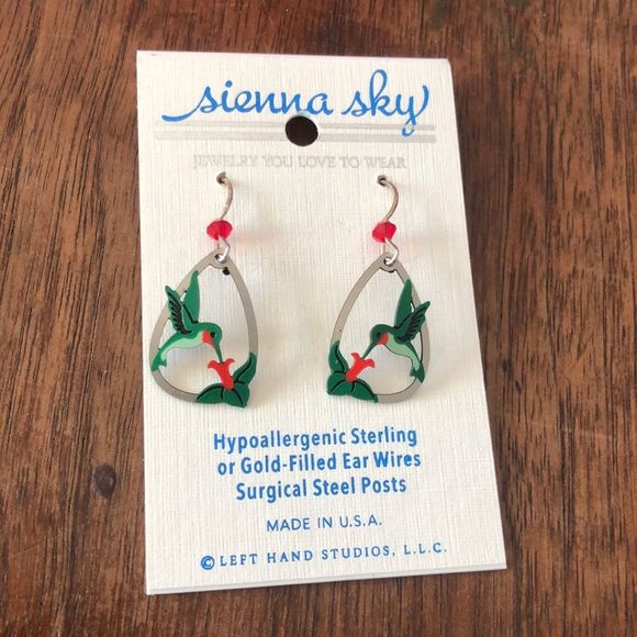 Sienna Sky Jewelry - Sienna Sky Hummingbird Earrings